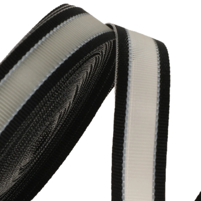 Jacquard Woven Flat Belt Webbing with Reflective