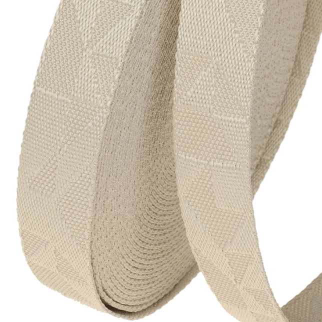 Polyester Jacquard Double Sides Webbing with Geometric Pattern